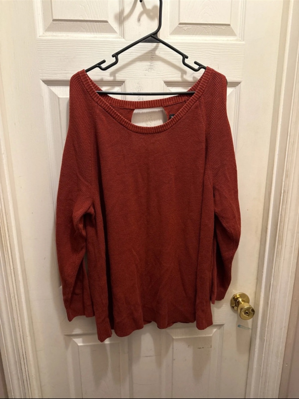 torrid Rust Scoop Neck Knit Sweater